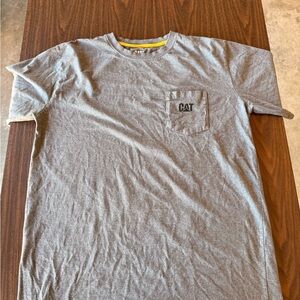 Caterpillar Men's Heather Gray Pocket Tee